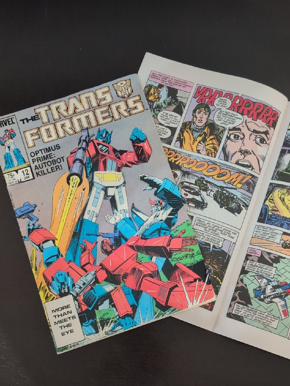 Transformers Comic Books set of 2 80s Marvel